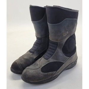 Oxtar Gore-Tex Grey Womens Size 12 EU 45 Mens Size 10.5 Motorcycle Biker Boots